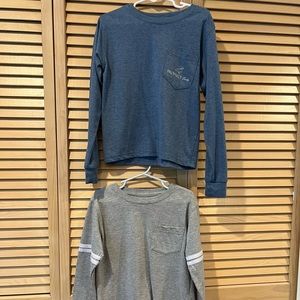 Lot of 2 Properly Tied Long Sleeve Boys T-shirts, Size 5, EUC
